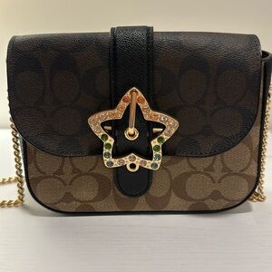 Coach Gemma Crossbody In Blocked Signature Canvas With Star Buckle ⭐️